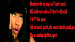Nicki Minaj I Aint Thru Verse ( Lyrics )