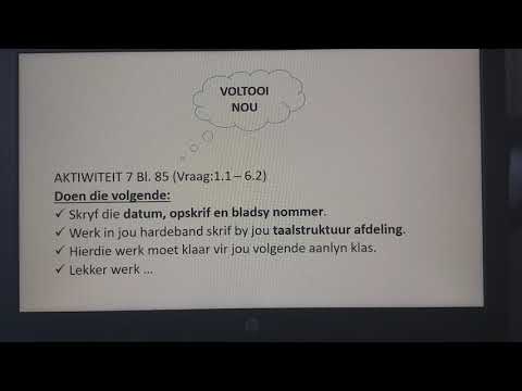 AFRIKAANS GRAAD 10: 22 April 2020 - periode 1 (22101)