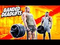 EXPLOSIVE BANDED DEADLIFTS!