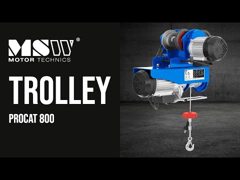 video - Factory second Electric Hoist with Trolley - 800 kg