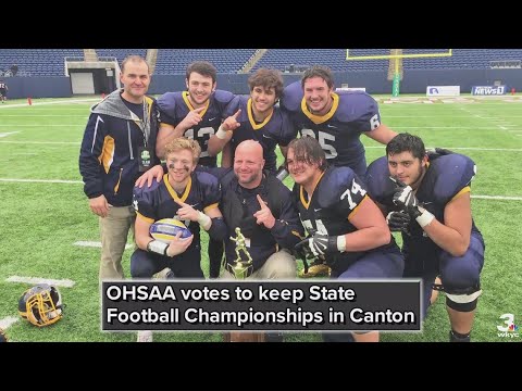 OHSAA votes to keep State Football Championships in Canton, move baseball tournament to Akron in 201