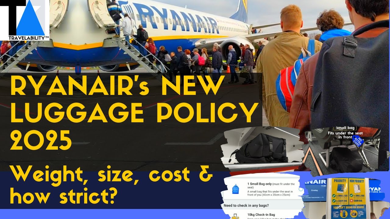 Ryanair Luggage Policy 2025: weight, size, cost & how strict in practice?