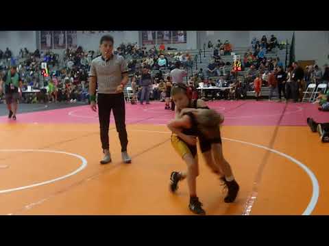 12/30/17 Elijah Hunter D2 R/N 55lbs Cons. Semi (FIRST CAREER WIN!!)