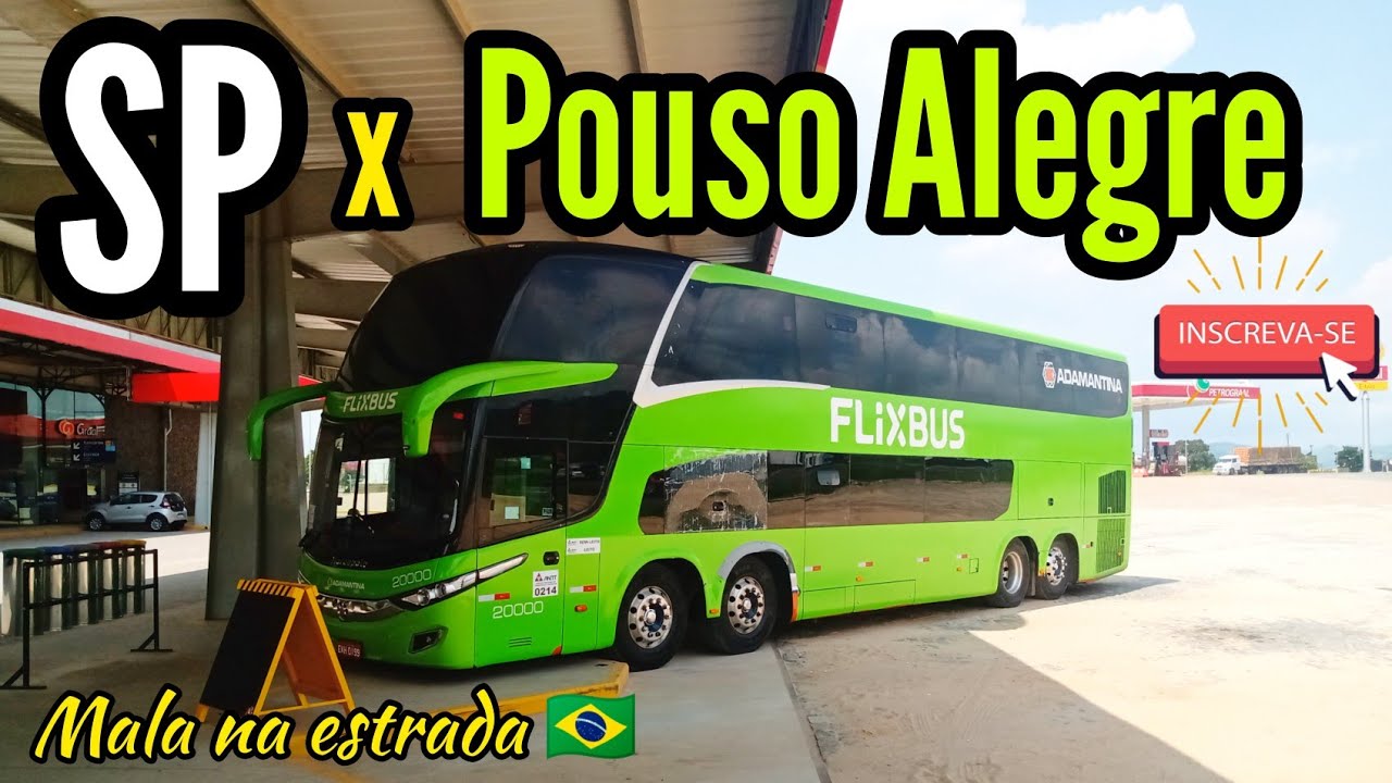 Flixbus São Paulo x Pouso Alegre. Uma seção da linha São Paulo x Belo Horizonte.