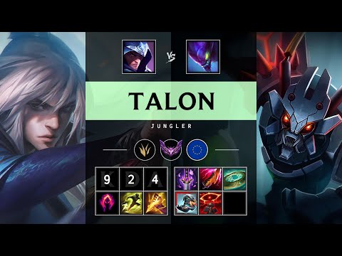 Talon Jungle vs Kha'Zix - EUW Master Patch 25.20