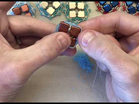 JewelleryMaker | Mark Smith uses  Dart Bead and seed beads to produce an elegant pair of earrings