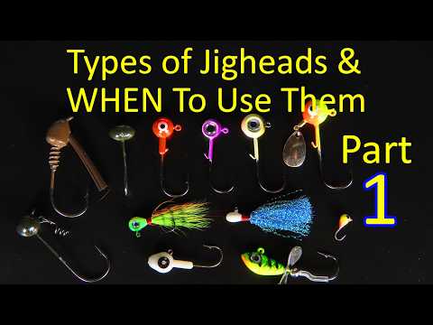 Types of Fishing Jigheads and When to Use Each Jig Lure for Beginners (underwater footage)