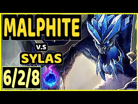 TRUKLAX (MALPHITE) vs SYLAS - 6/2/8 KDA TOP GAMEPLAY - EUW Ranked GRANDMASTER