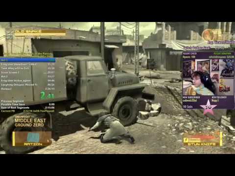 [SGDQ 2020 Submission] MGS4 TBE (NG+) BigBoss Single-Segment Speedrun 2:03:01 (3-5-2020)