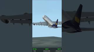 AIRBUS A340-200 Takeoff By The Pilot On Short Runway | Real Flight Simulator #trending #shorts