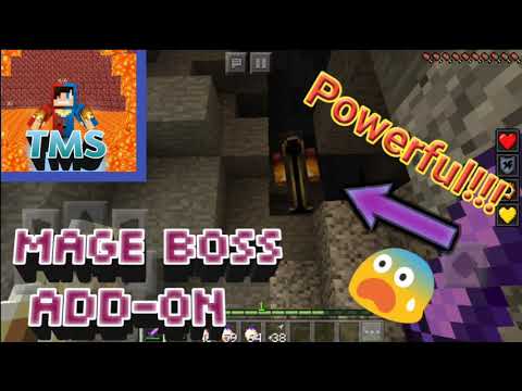 TMSFireBoyYT - How To Spawn the "Mage Boss" in Minecraft!!! ||| MageBoss Add-On (Add-On Review)