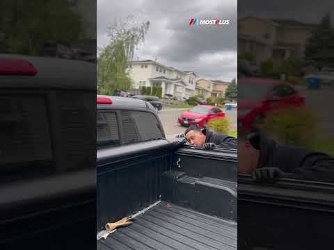 How to install MOSTPLUS  soft roll up tonneau cover? One-minute simple demonstration