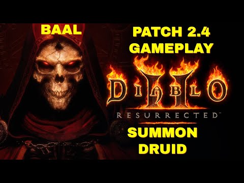 Diablo 2 Resurrected PATCH 2.4 - SUMMON DRUID - BAAL RUN - Beast & Pride better but is it enough?