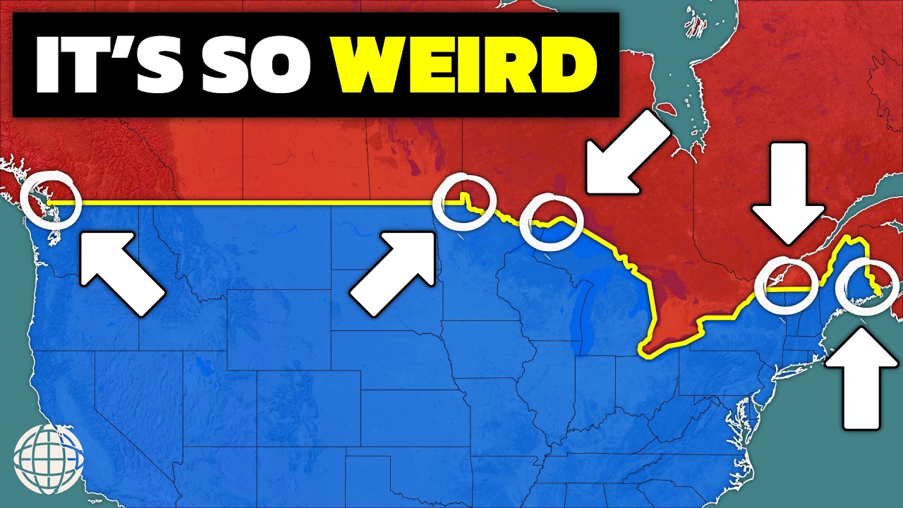 Why The US-Canada Border Is So Weird