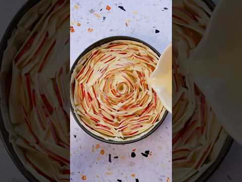 How to make an Apple Rose Soufra Fillo Crinkle Cake