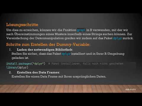 Wie man Dummy-Variablen basierend auf Übereinstimmungen von Zeichenketten in R erstellt