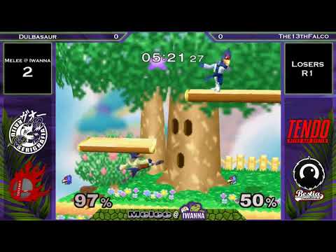 Melee @ Iwanna #2 SSBM - Dulbasaur (Falco) vs The13thFalco (Falco) - Losers R1