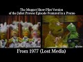 The Muppet Show Pilot Version Of The Juliet Prowse Episode Featured In A Promo Lost Media
