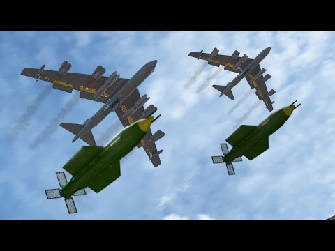 Horrible! Two US B-52 Bomber Drops Deadliest Bomb in Middle East