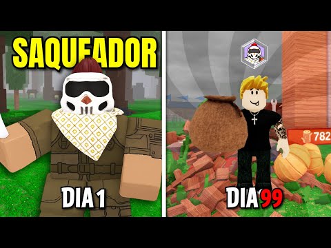 I SURVIVED 100 DAYS AS A LOOTER IN 99 NIGHTS IN THE WOODS!