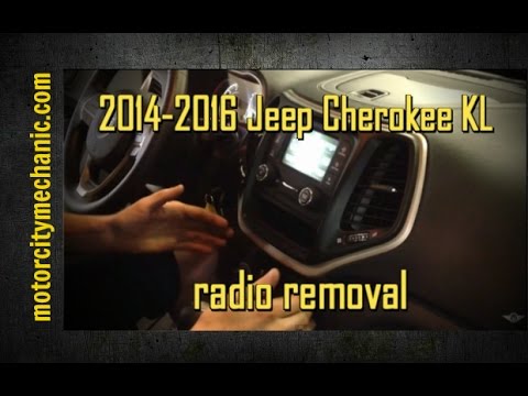 2014-2016 Jeep Cherokee KL radio removal