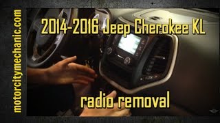 2014-2016 Jeep Cherokee KL Radio Removal