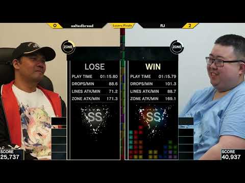 Xeno Tetris Losers Finals - saltedbread vs RJ - Tetris Effect Connected Tournament