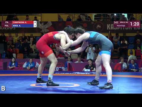 Repechage WW - 62 kg: A. CAMPAGNA (ITA) v. A. KROL (POL)