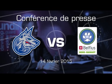 Conférence de presse : Wolves - Mons (14 février 2015)