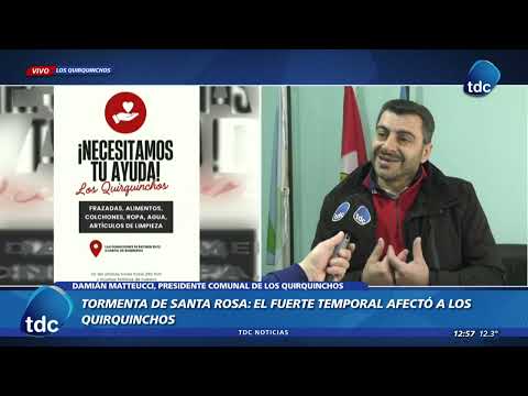 LOS QUIRQUINCHOS | TORMENTA DE SANTA ROSA: EL FUERTE TEMPORAL AFECTÓ