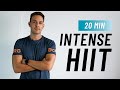 20 Min Intense HIIT Workout For Fat Burn & Cardio (No Equipment, No Repeats)
