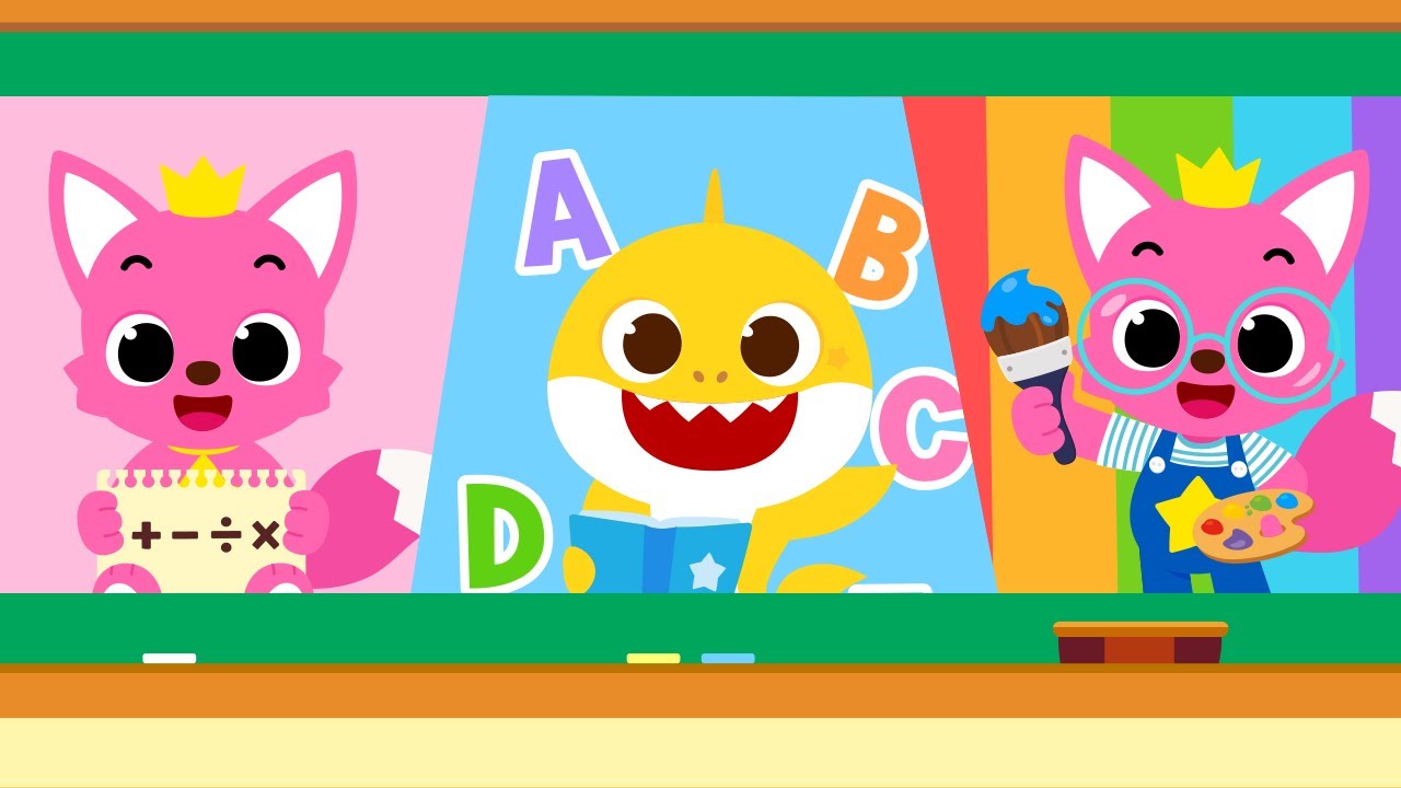 [45 Minute] Numbers & ABC & Colors for Kids | Fun Educational Video for Kids | Learn with Baby Shark