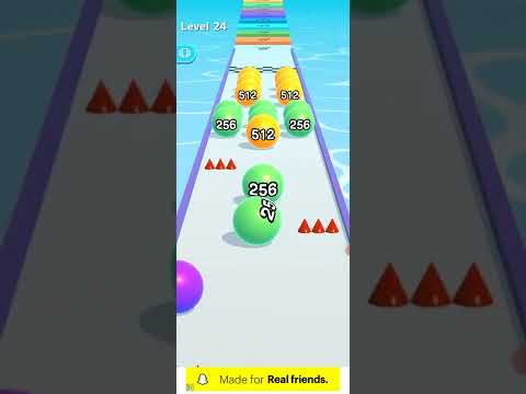 Ball run 2048 level new game level 24 done