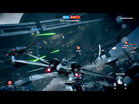 Star Wars Battlefront 2: Starfighter Assault Gameplay (No Commentary)