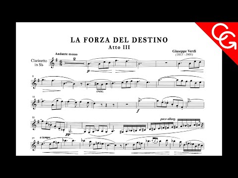 VERDI -  La Forza del Destino Atto III  Corrado Giuffredi, clarinet