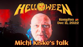 Helloween - Michael Kiske&#39;s Talk (sick from home) @Kempten, Germany🇩🇪 Dec 11, 2022 LIVE HDR 4K