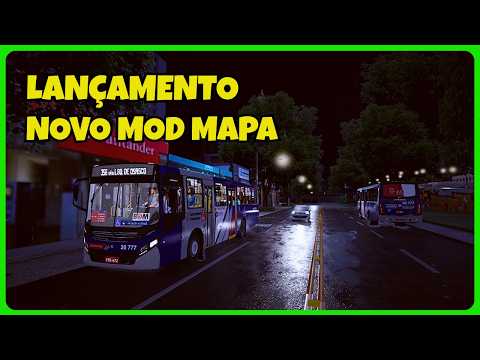 ????Proton Bus Simulator | Gameplay a Noite Na Chuva | Mapa Osasco City V2 Fase 4 | Mods | PBSU