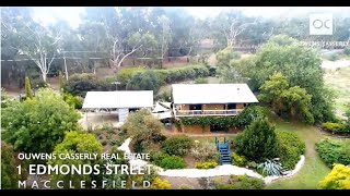 Video overview for 1 Edmonds Street, Macclesfield SA 5153