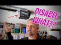 How To Disable Garage Door Sensors