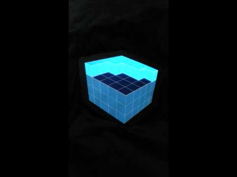 Sound-Activated Flashing LED Electro-Luminescent T-shirt Panel. - Cube