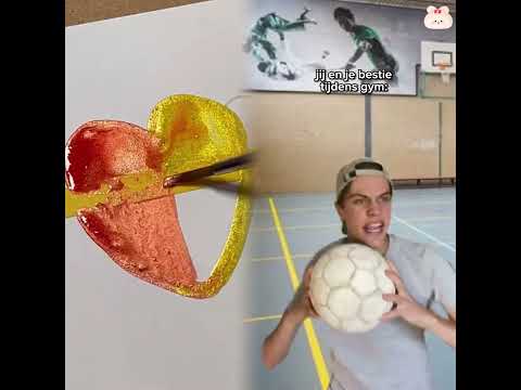 Ons kan dit niet aan! 🏐😤 Met wie ben jij de hele gymles aan het babbelen?