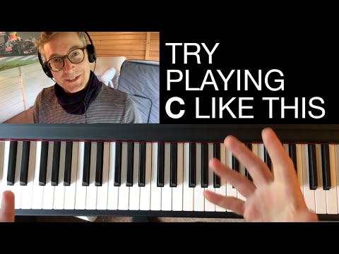 Try playing C like this on piano | Yamaha DGX670