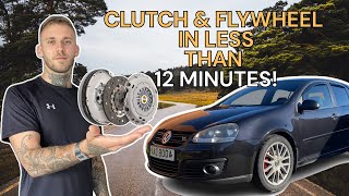 MK5 GOLF CLUTCH & FLYWHEEL REPLACEMENT IN LESS THAN 12 MINUTES