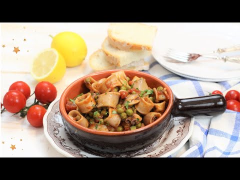 CALAMARI CON PISELLI: saporiti e gustosi pronti in 30 MINUTI😋
