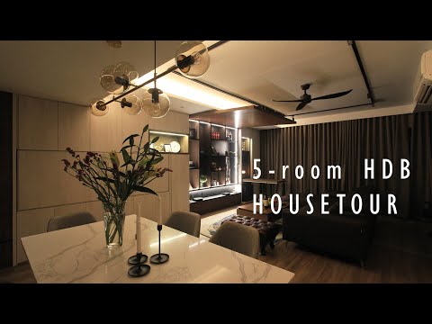 MY HOUSE TOUR | 5-room HDB with hidden TV ! | Interior Design Singapore The Planner Concept