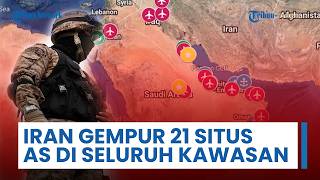 Iran Gempur Total 21 Situs AS di Seluruh Timur Tengah, Armada Kelima di Bahrain Kembali Dihantam