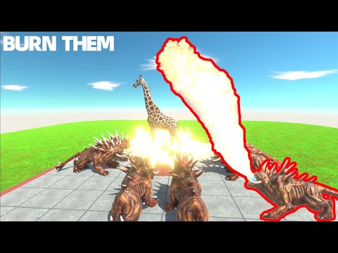 BURN THEM !!! ~~ " 8 HELLHOUNDS "~~ VS EVERY UNIT!!! - Animal Revolt Battle Simulator