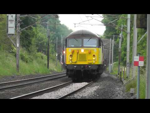 56302/66850 DIT 6c37 Chirk - Carlisle empty logs 23rd June 2013