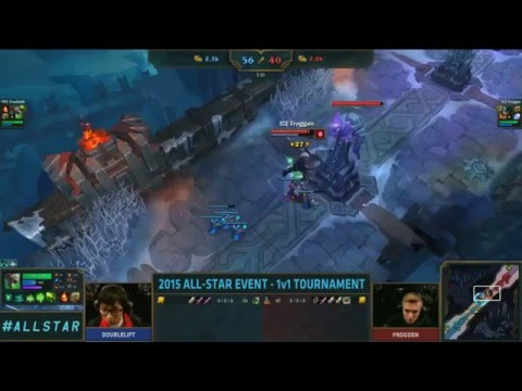League of Legends Doublelift vs Froggen 1v1 Snowball Kill