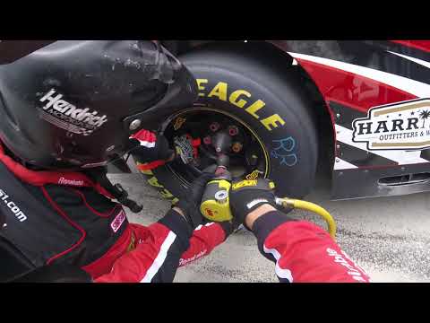 Rear tire changer #51 Jeremy Clements GoPro Helment Cam